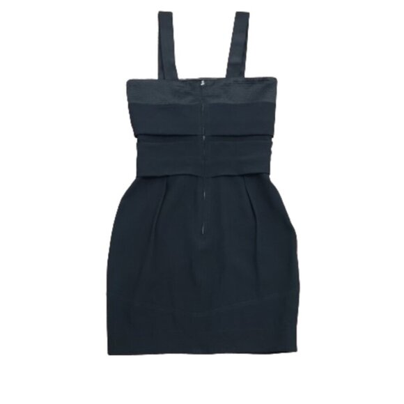 SEE BY CHLOE Black Cocktail Criss Cross Mini Dress Women's Size 6 - Picture 5 of 16